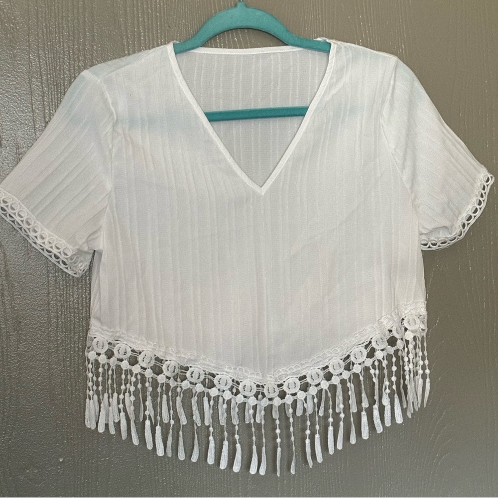 White Crop Top